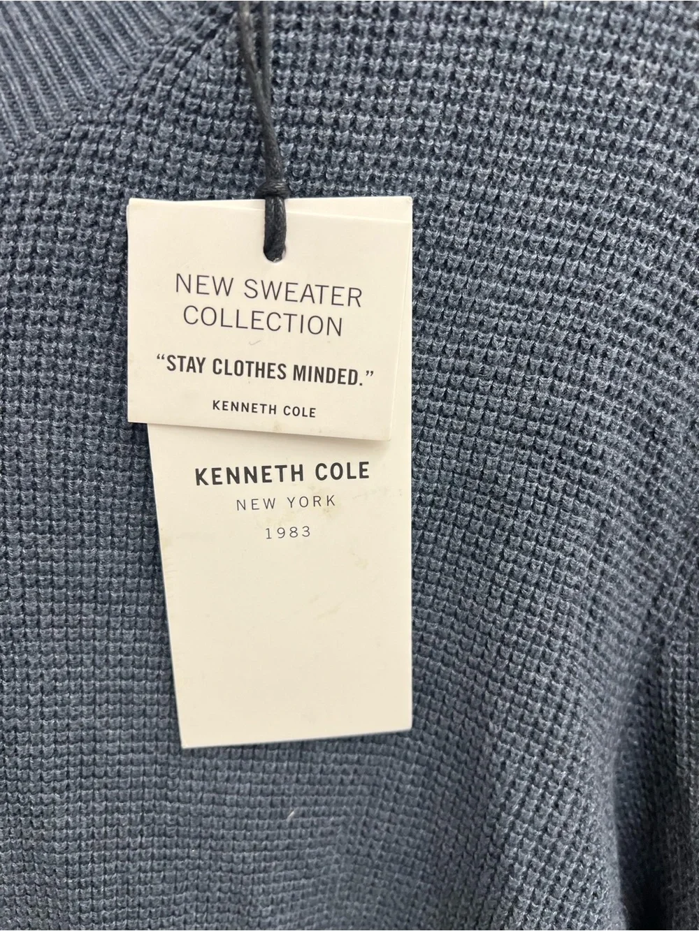 Kenneth Cole Men's Crewneck Sweater in Slate Blue
